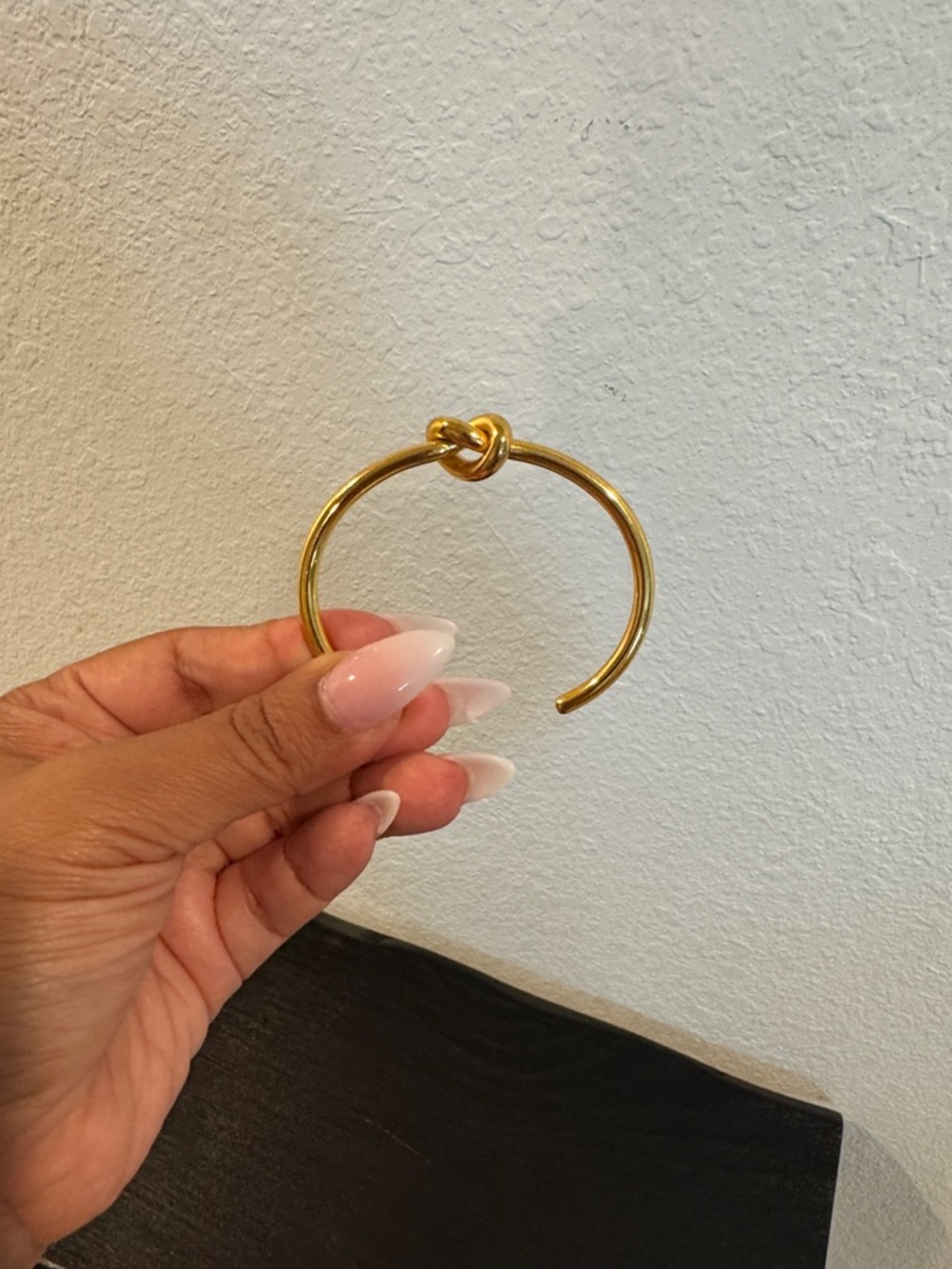 Gold Knot Open Cuff Bracelet - Women's Jewelry